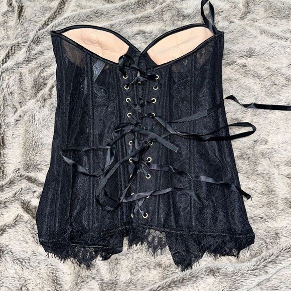 Adore Me Adjustable Black Corset | Sz S, NWT - Picture 6 of 6